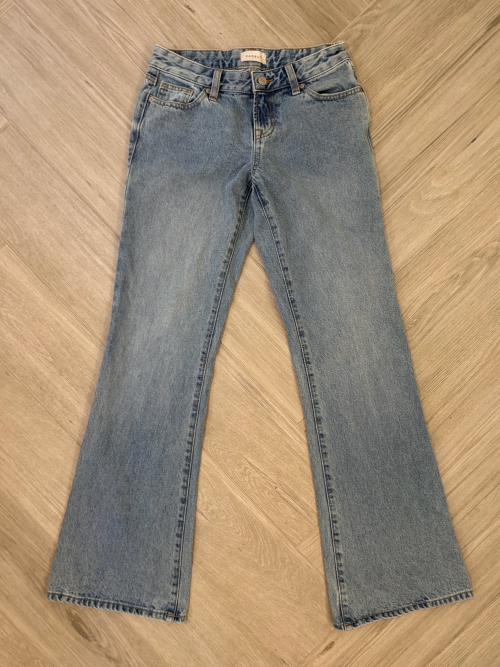 PacSun Jade Low Rise Bootcut Blue Flare Denim Jeans Size 25